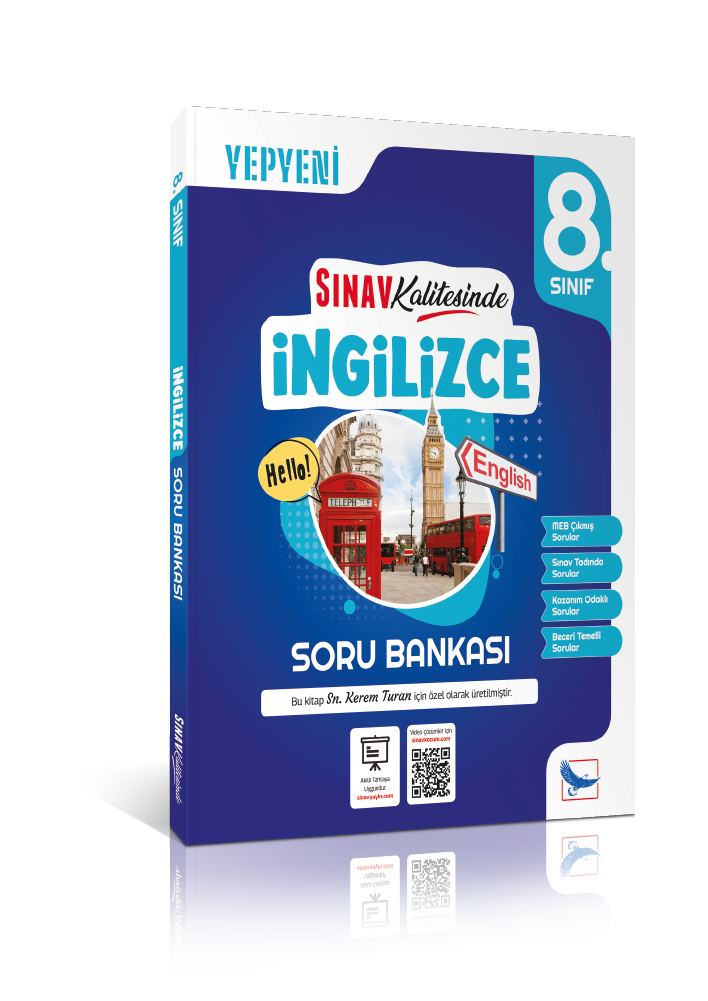 Senin Kitabın Sınav Kalitesinde 8. Sınıf LGS İngilizce Deep Blue Soru Bankası