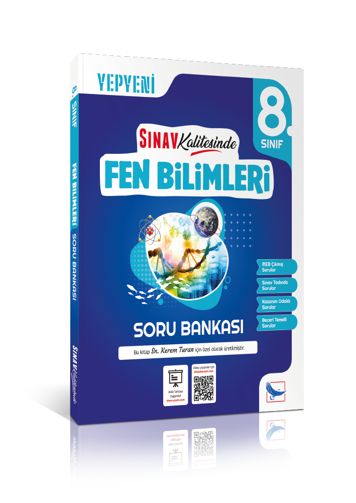 Senin Kitabın Sınav Kalitesinde 8. Sınıf LGS Fen Bilimleri Deep Blue Soru Bankası