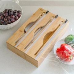 Bambu 3 Bölmeli Folyo Kesme Standı