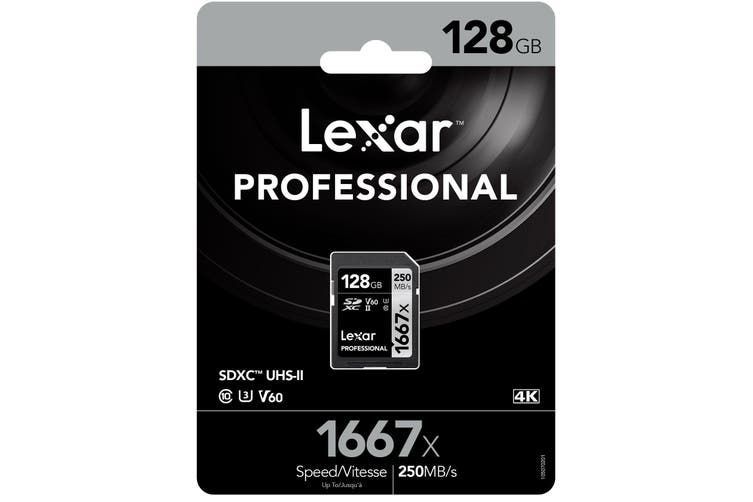 Lexar SD 128GB 1667X  Hafıza Kartı (Okuma:250mb/sn - Yazma:120mb/sn)