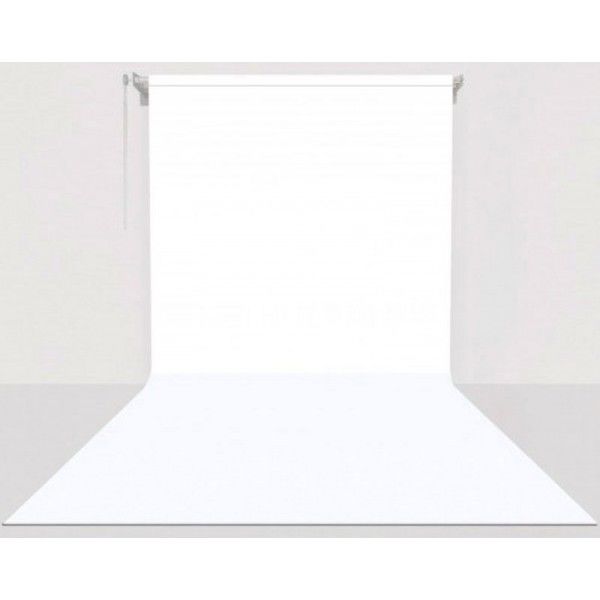 Gdx Sabit (Tavan & Duvar) Kağıt Sonsuz Stüdyo Fon Perde (White/Beyaz) 2.70x11 Metre