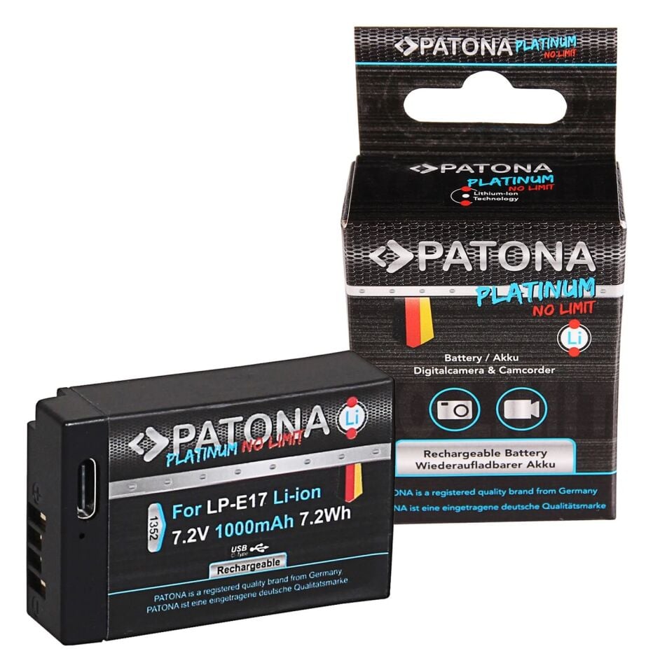 Patona LP-E17 USB-C Girişli Platinum Seri Batarya