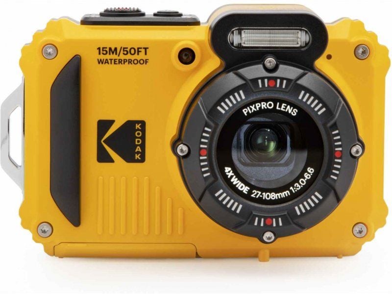 Kodak Pixpro WPZ2 Dijital Fotoğraf Makinesi (Sarı) + 16 GB MicroSD Kart + 2 Pil