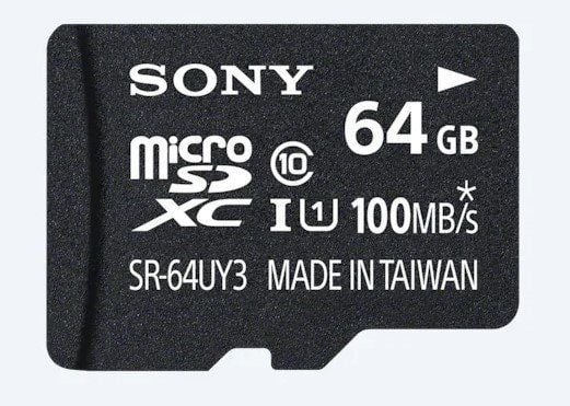 Sony MicroSD 64GB Class10 100mb/s Hafıza Kartı SD Adaptörlü (SR-64UY3A/T1)