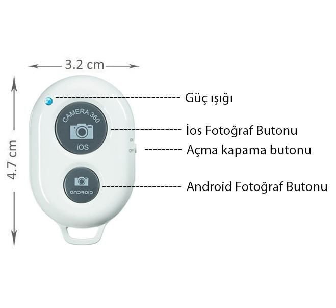 Sanger SG-R01 Telefon Bluetooth Kumanda Beyaz