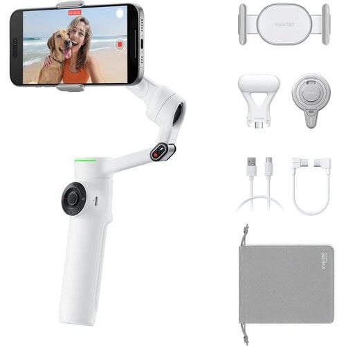 Insta360 Flow 2 Pro Smartphone Gimbal Stabilizer Creator Kit (Gri)