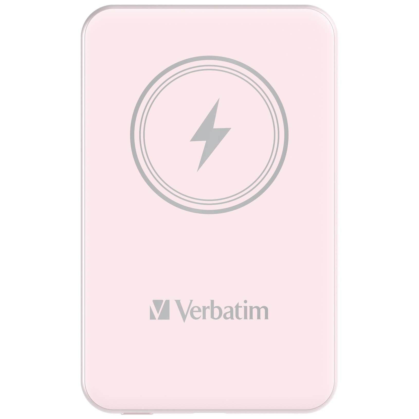 VERBATIM 32243 Magsafe 5000 Mah Manyetik Kablosuz Pembe Powerbank