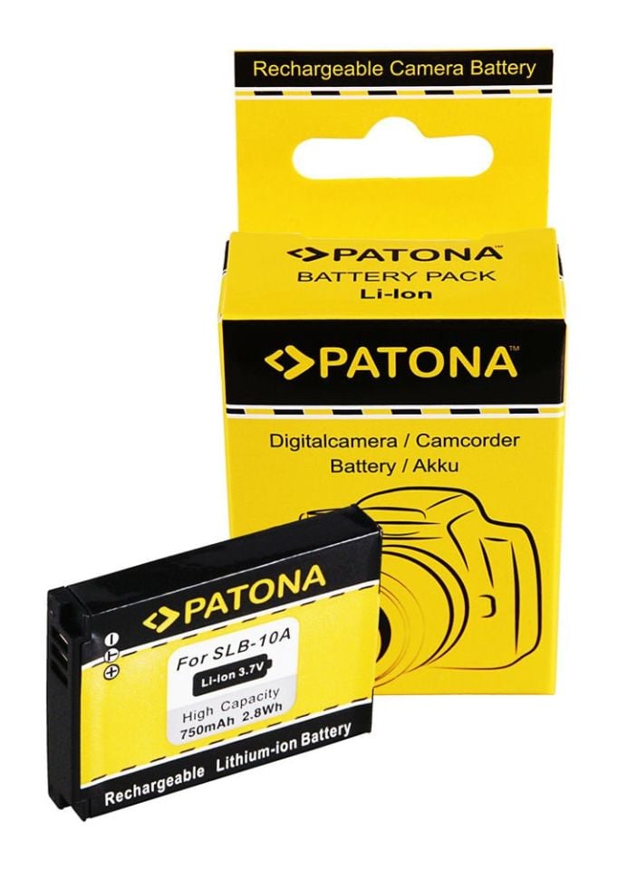 PATONA 1082 Battery Samsung SLB-10a 750mAh 3.7V