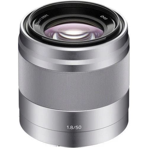 Sony SEL 50mm f/1.8 OSS Lens (Gümüş)