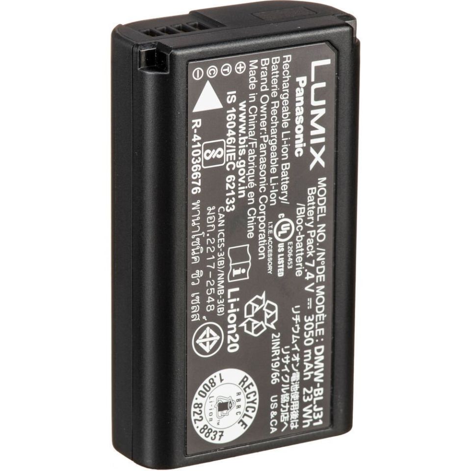 Panasonic DMW-BLJ31 Şarj Edilebilir Lityum İyon Pil (7.2V, 3100mAh)