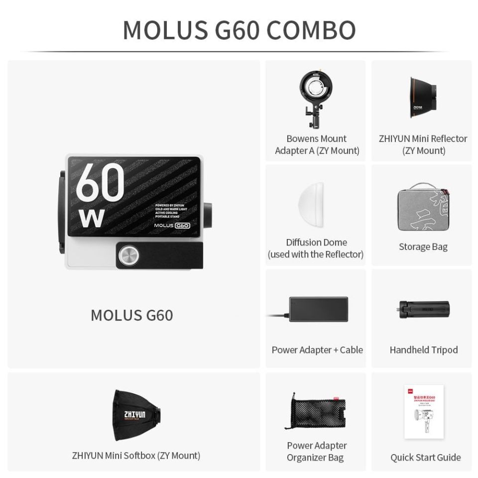 ZHIYUN MOLUS G60 COMBO