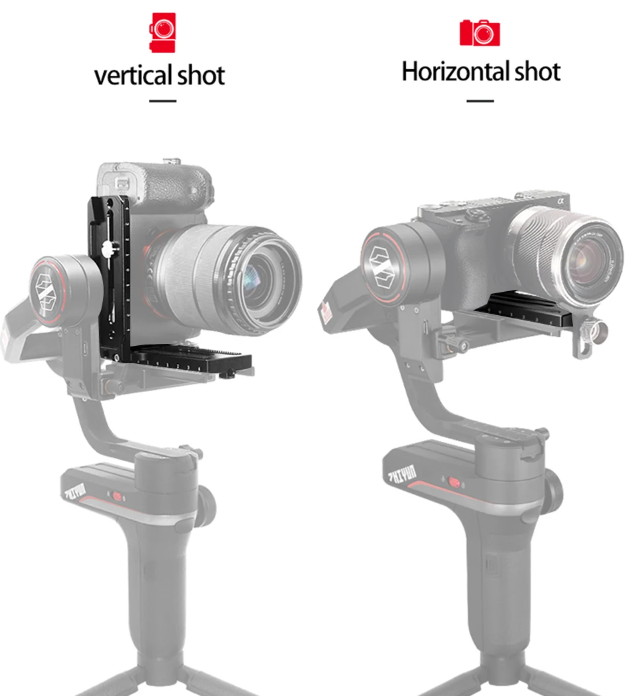 Andoer ZH8132 WEEBILL LAB / WEEBILL-S WEEBILL-3 WEEBILL-3S CRANE 2 CRANE 3 CRANE 3S için Dikey Çekim Plakası