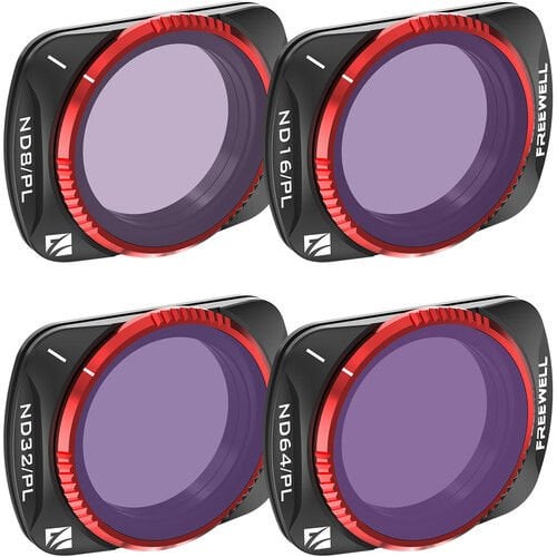 DJI Osmo Pocket 3 için Freewell Bright Day Filtre Kiti (4'lü Paket)