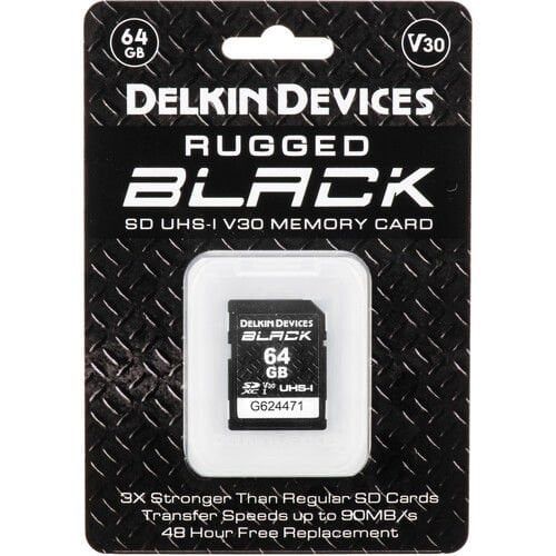 DELKIN BLACK 64GB UHS-I SD V30