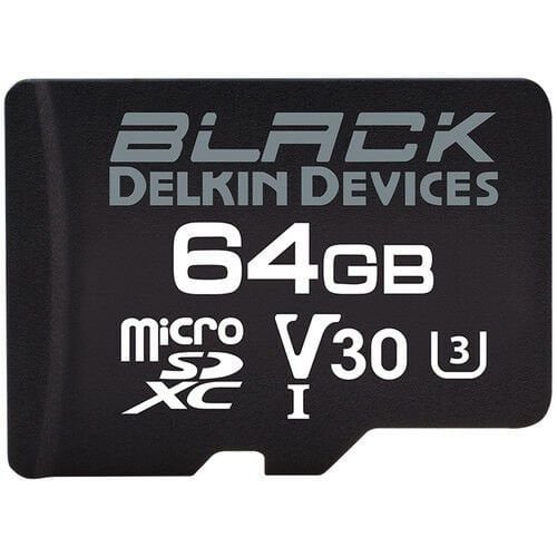 DELKIN BLACK 64GB MICRO SD UHS-I  V30