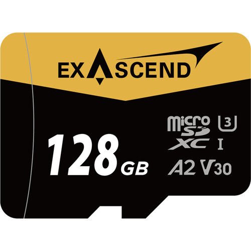Exascend 128GB 175MB/S A2 V30 Micro SD Hafıza Kartı