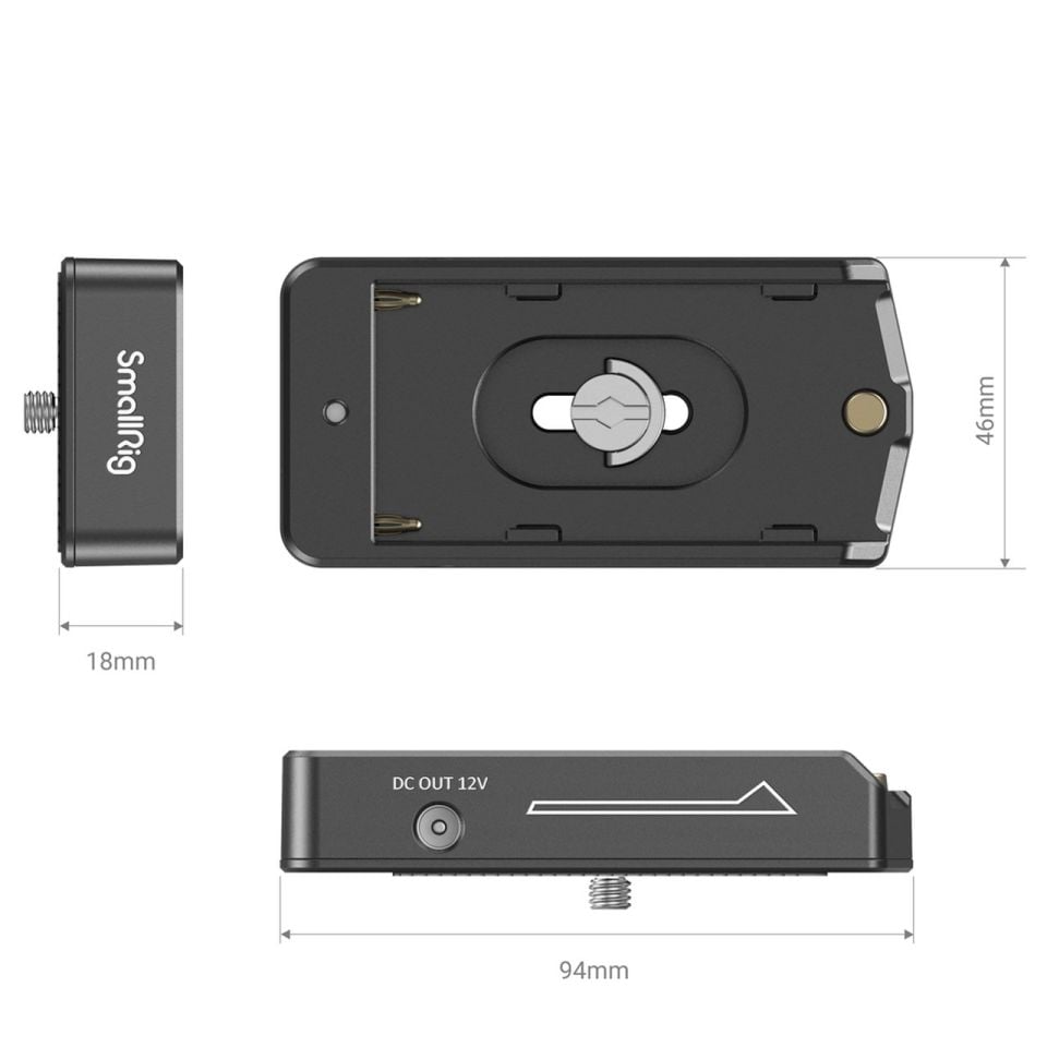 SmallRig 3018 Sony NP-F Serisi Piller için Adaptör Plakası