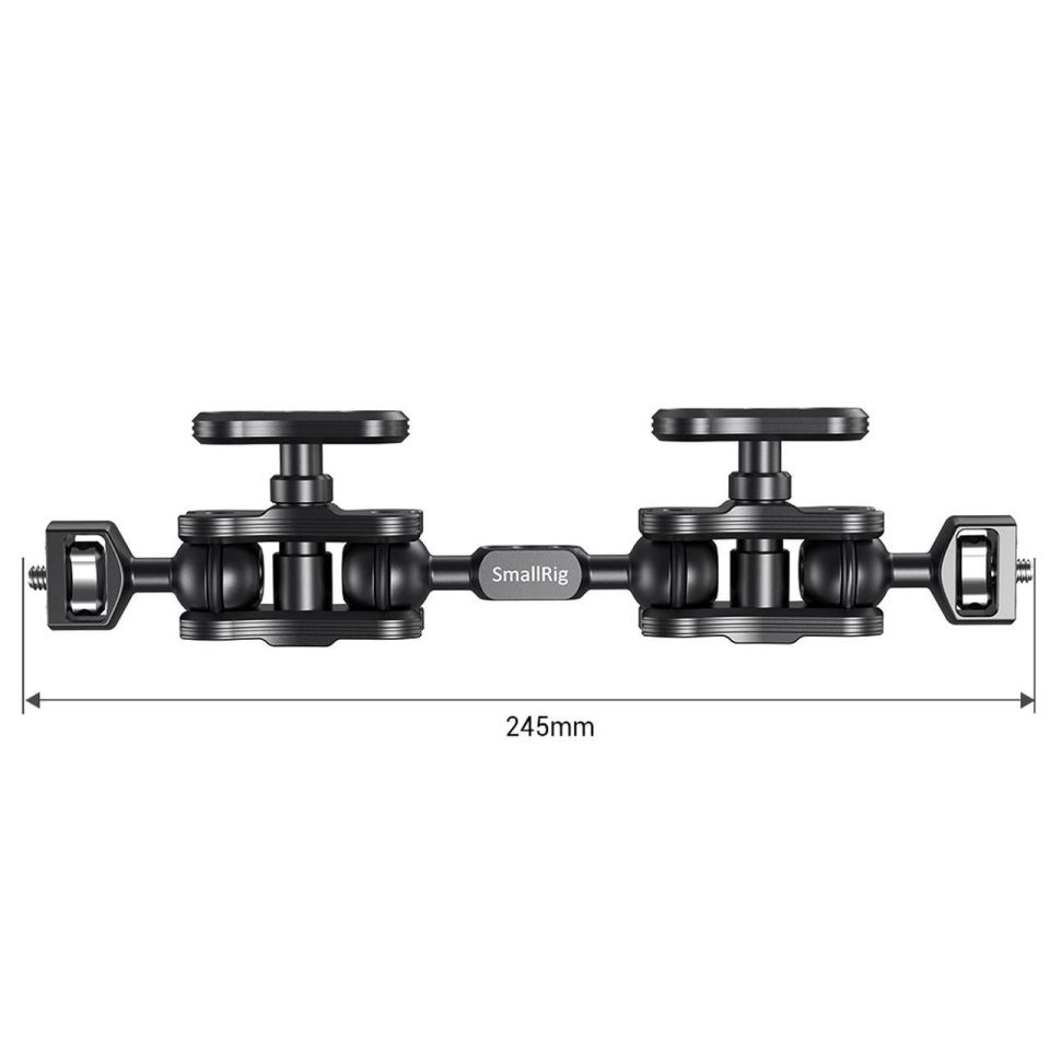 SmallRig 2109B Çift Başlı Bilyalı  ve Uzatmalı  Eklemli (1/4 ''-20 Vida) Kol