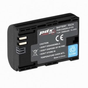 PDX Plus for Canon LP-E6 Batarya