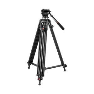 PDX Pro Tatsujin 0508B Broadcast Profesyonel Alüminyum Video Tripod 1.85M