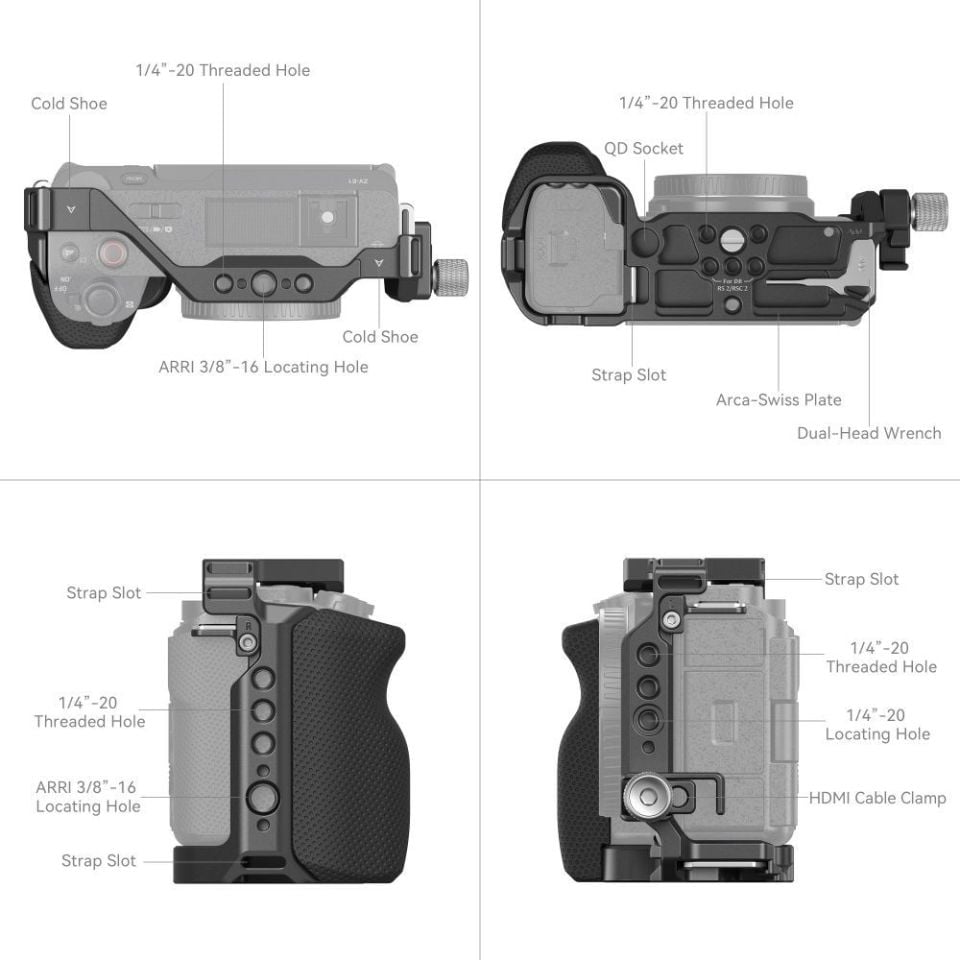 SmallRig 4257 Sony ZV-E1 için Kafes Kiti