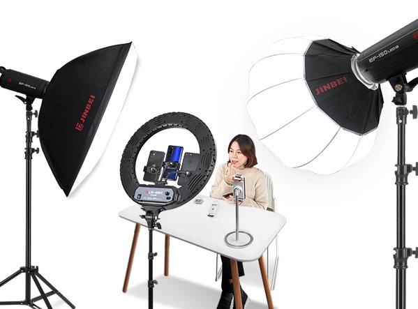 JINBEI LR-480C LED Ring Light(18 inc 480Led)+L-180 Işık Stand Kiti