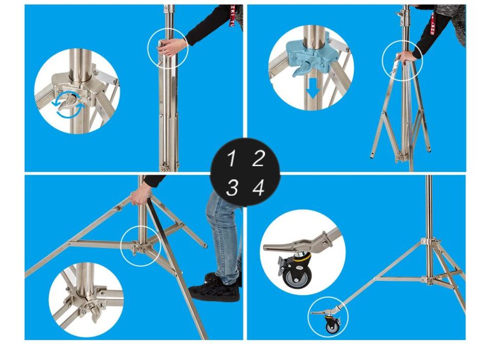 JINBEI JB-4200 Stüdyo Işık Standı Çelik