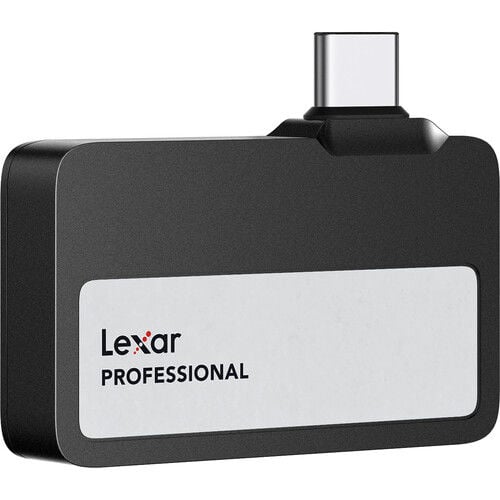 Lexar 2TB Professional Go USB 3.2 Gen 2 Taşınabilir SSD (Siyah)