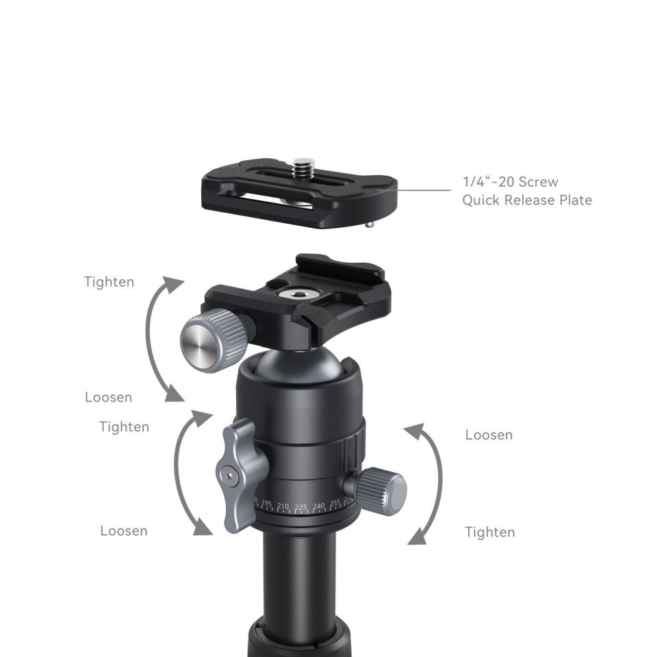 SmallRig 4289 VT-20 Aluminum Mini Tripod