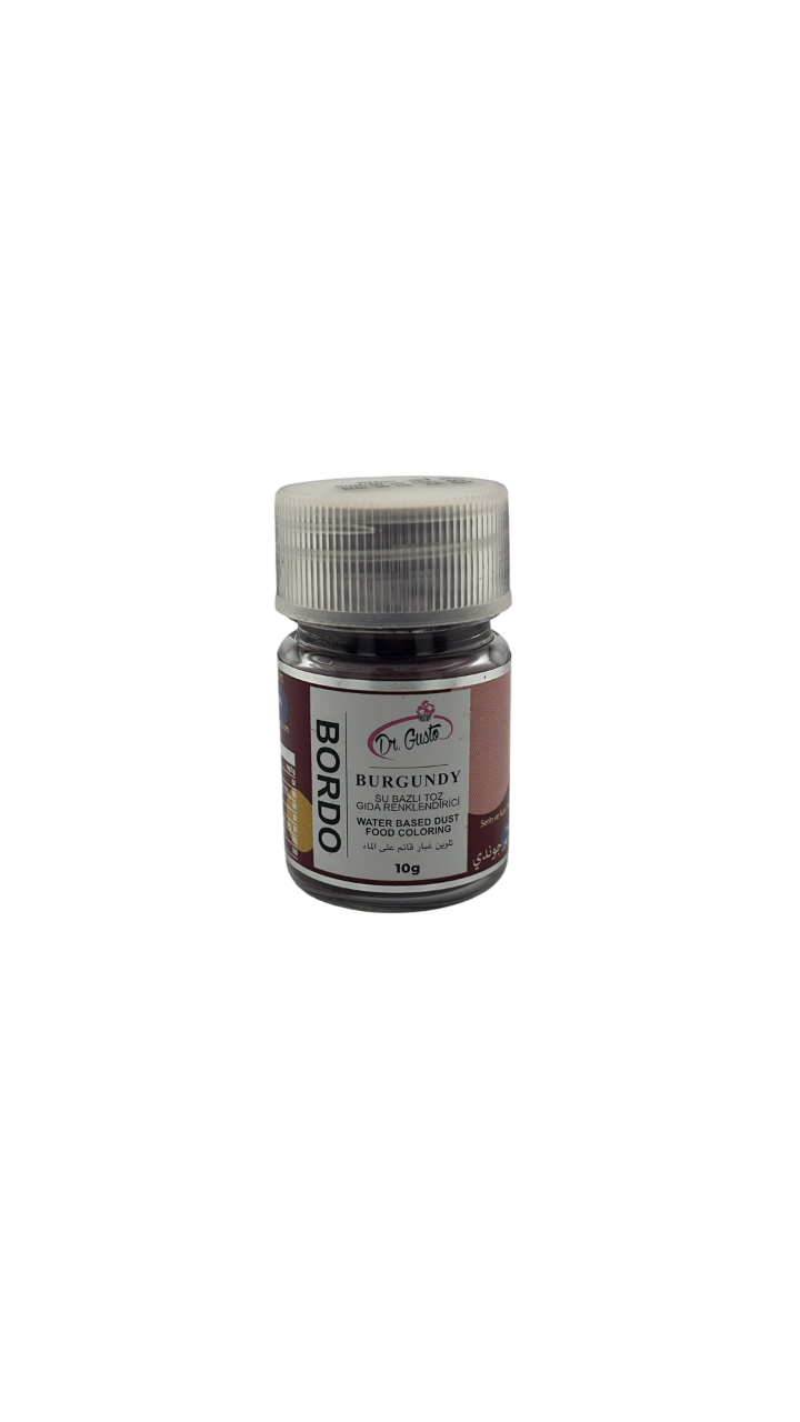 DR. GUSTO SU BAZLI TOZ GIDA BOYASI BORDO - 10