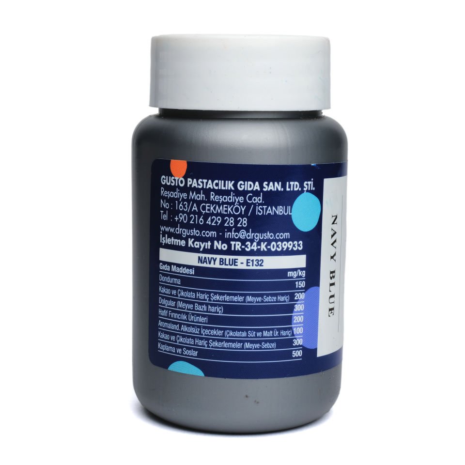 DR. GUSTO SU BAZLI TOZ GIDA BOYASI LACİVERT - 75