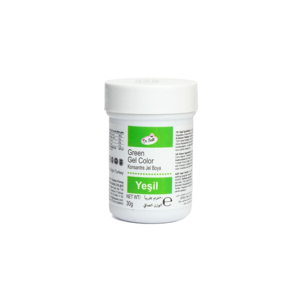 DR. GUSTO ŞİŞE JEL BOYA YEŞİL - 30 GR