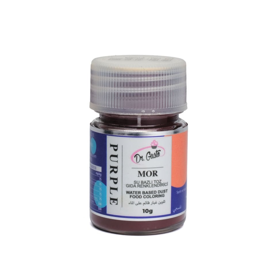 DR. GUSTO SU BAZLI TOZ GIDA BOYASI MOR - 10