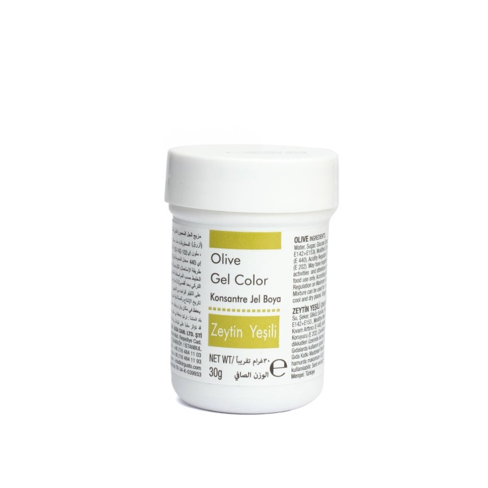 DR. GUSTO ŞİŞE JEL BOYA ZEYTİN YEŞİL - 30 GR