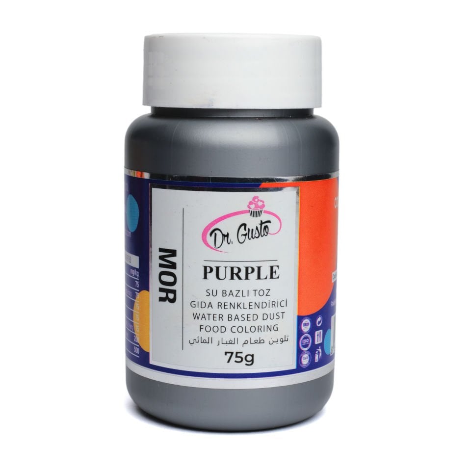 DR. GUSTO SU BAZLI TOZ GIDA BOYASI MOR - 75