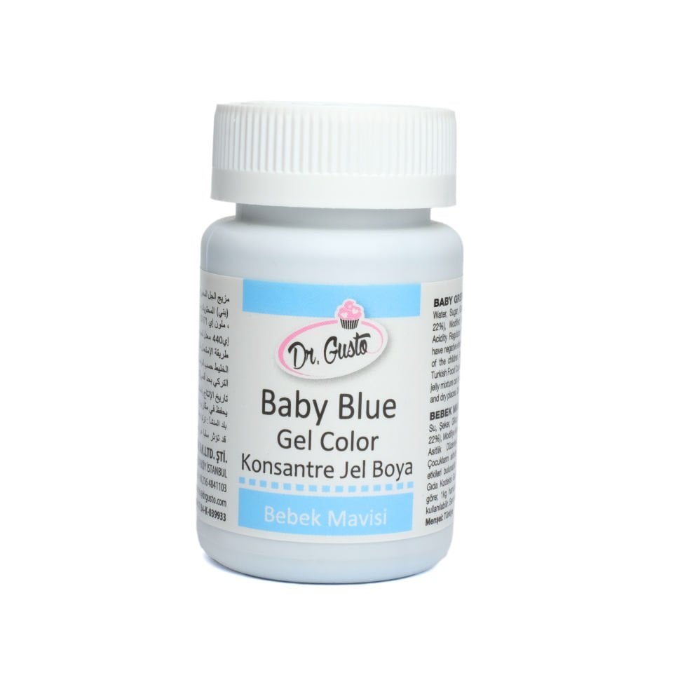 DR. GUSTO ŞİŞE JEL BOYA BEBE MAVİ - 100 GR
