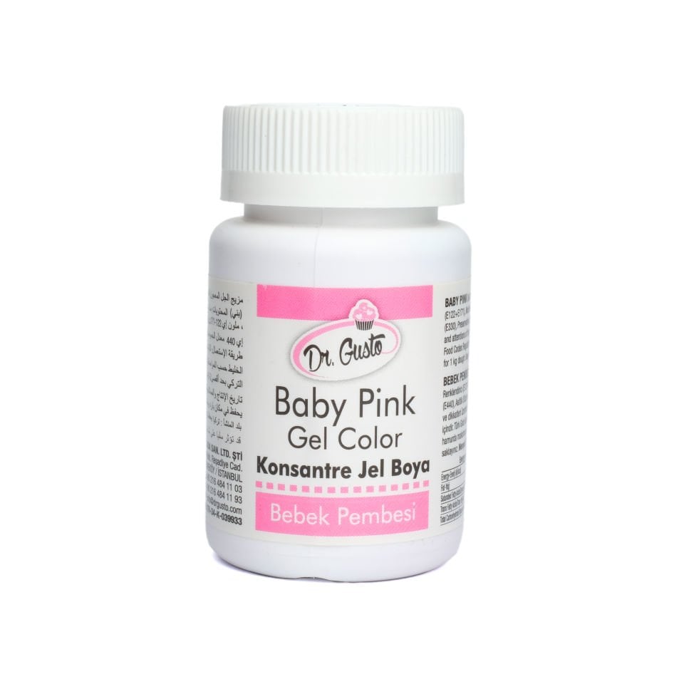 DR. GUSTO ŞİŞE JEL BOYA BEBE PEMBE - 100 GR