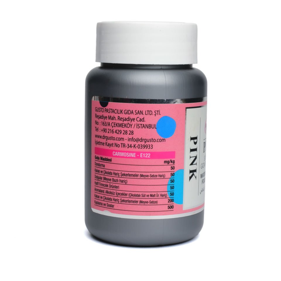 DR. GUSTO SU BAZLI TOZ GIDA BOYASI PEMBE - 75