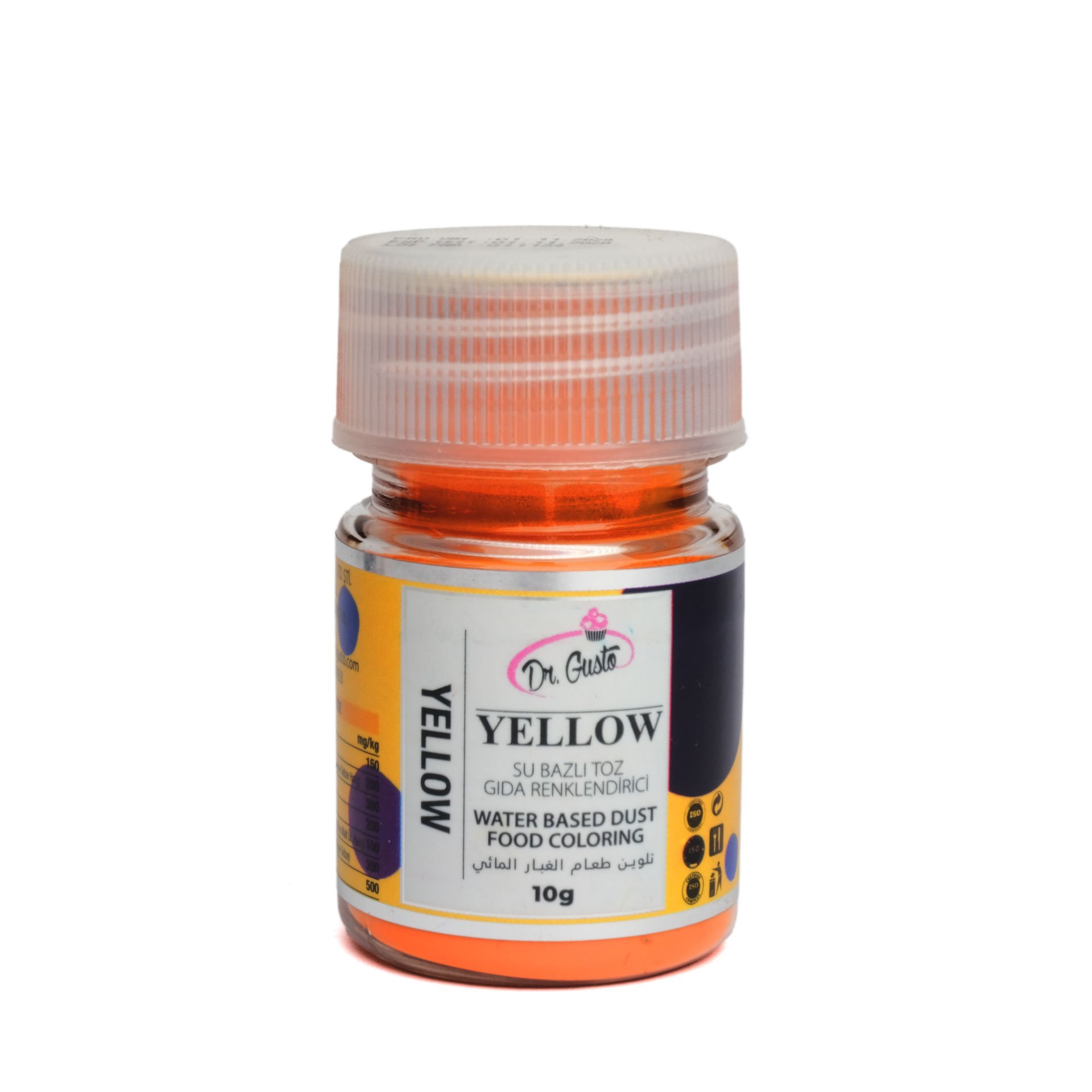 DR. GUSTO SU BAZLI TOZ GIDA BOYASI SARI - 10