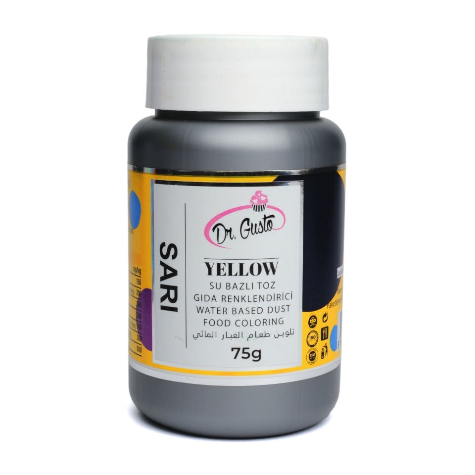 DR. GUSTO SU BAZLI TOZ GIDA BOYASI SARI - 75