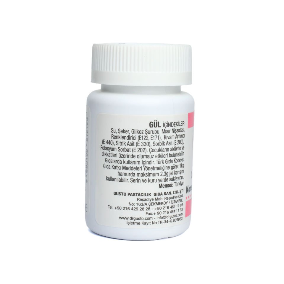DR. GUSTO ŞİŞE JEL BOYA GÜL - 100 GR