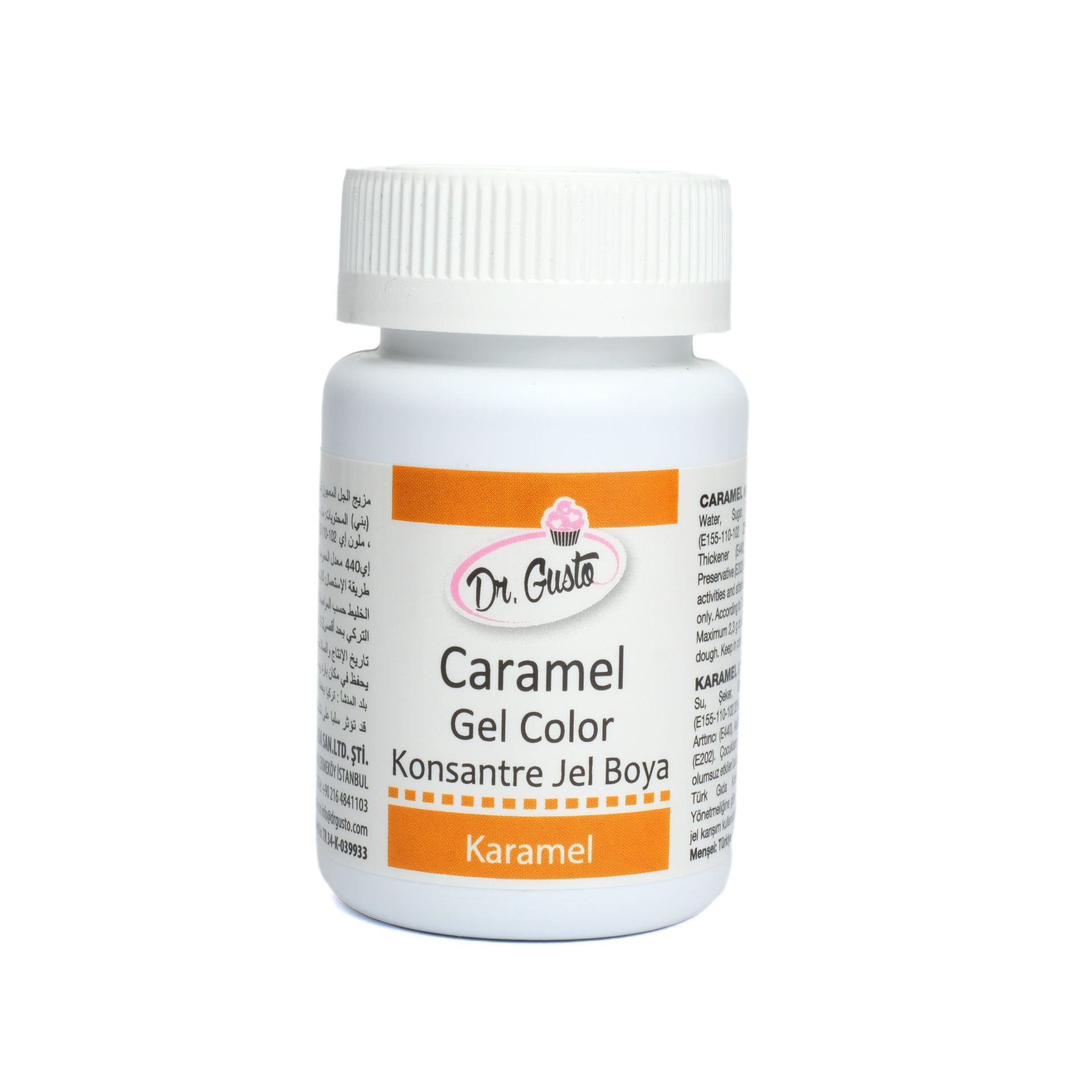 DR. GUSTO ŞİŞE JEL BOYA KARAMEL - 100 GR