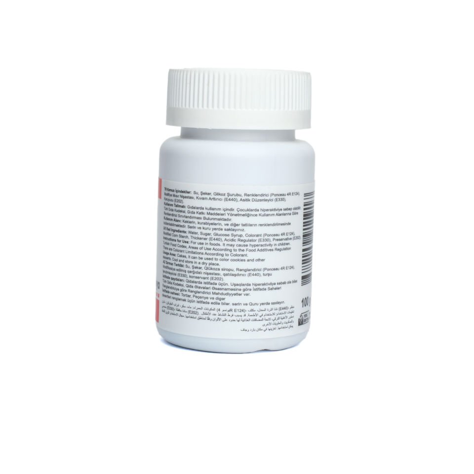 DR. GUSTO BOTTLE GEL PAINT RED - 100 GR