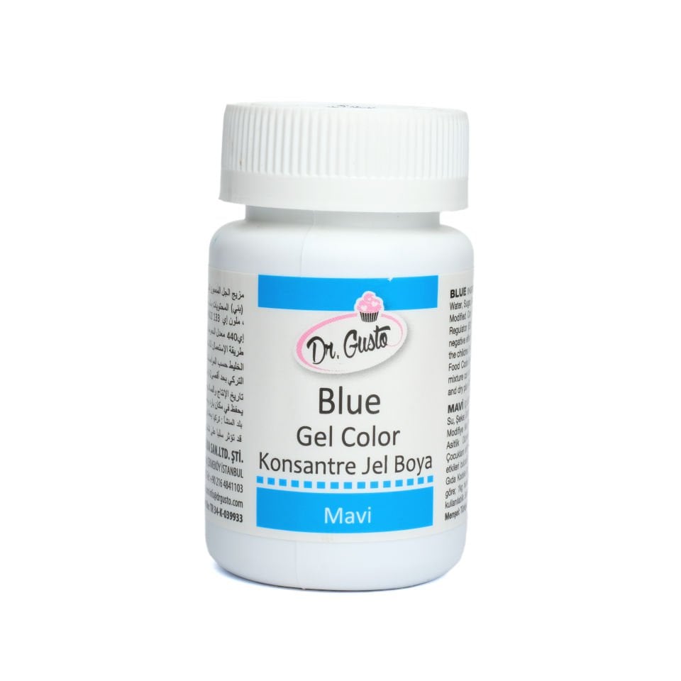 DR. GUSTO ŞİŞE JEL BOYA MAVİ - 100 GR