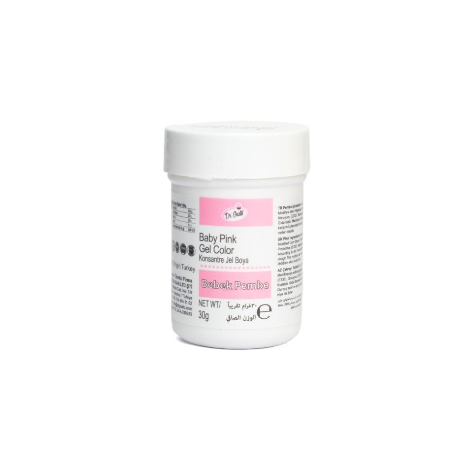 DR. GUSTO ŞİŞE JEL BOYA BEBE PEMBE - 30 GR