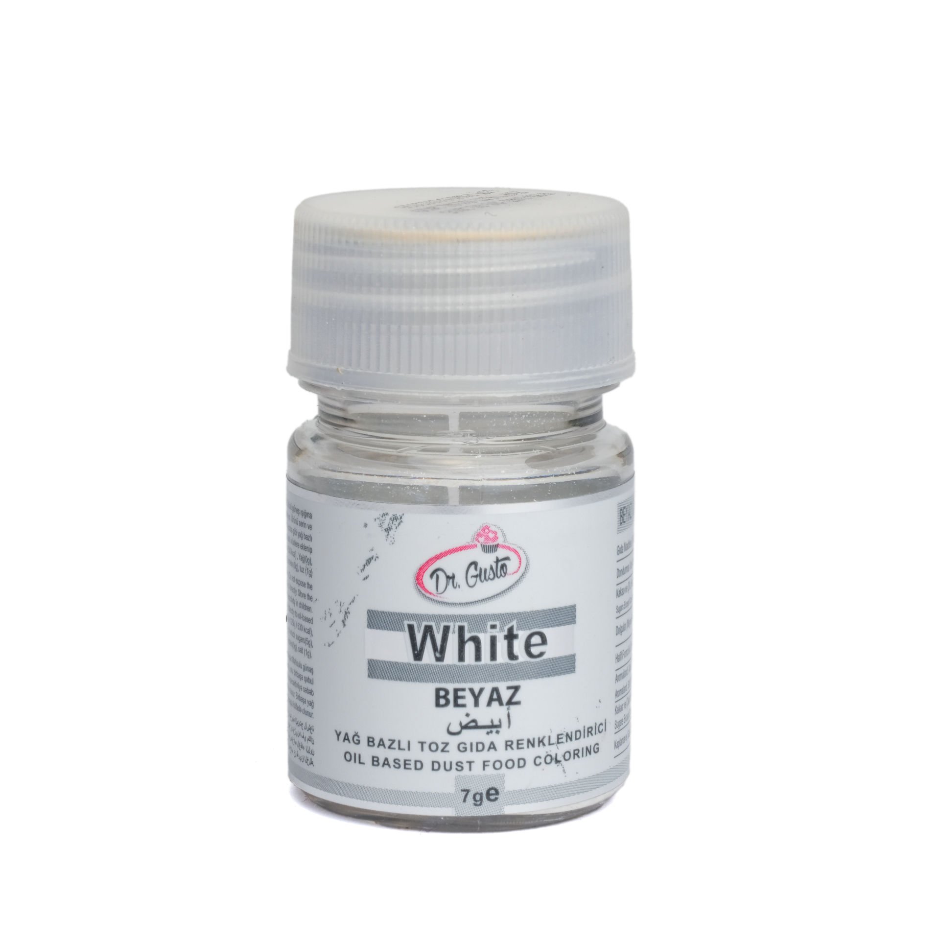 DR. GUSTO YAĞ BAZLI TOZ GIDA BOYASI BEYAZ - 7
