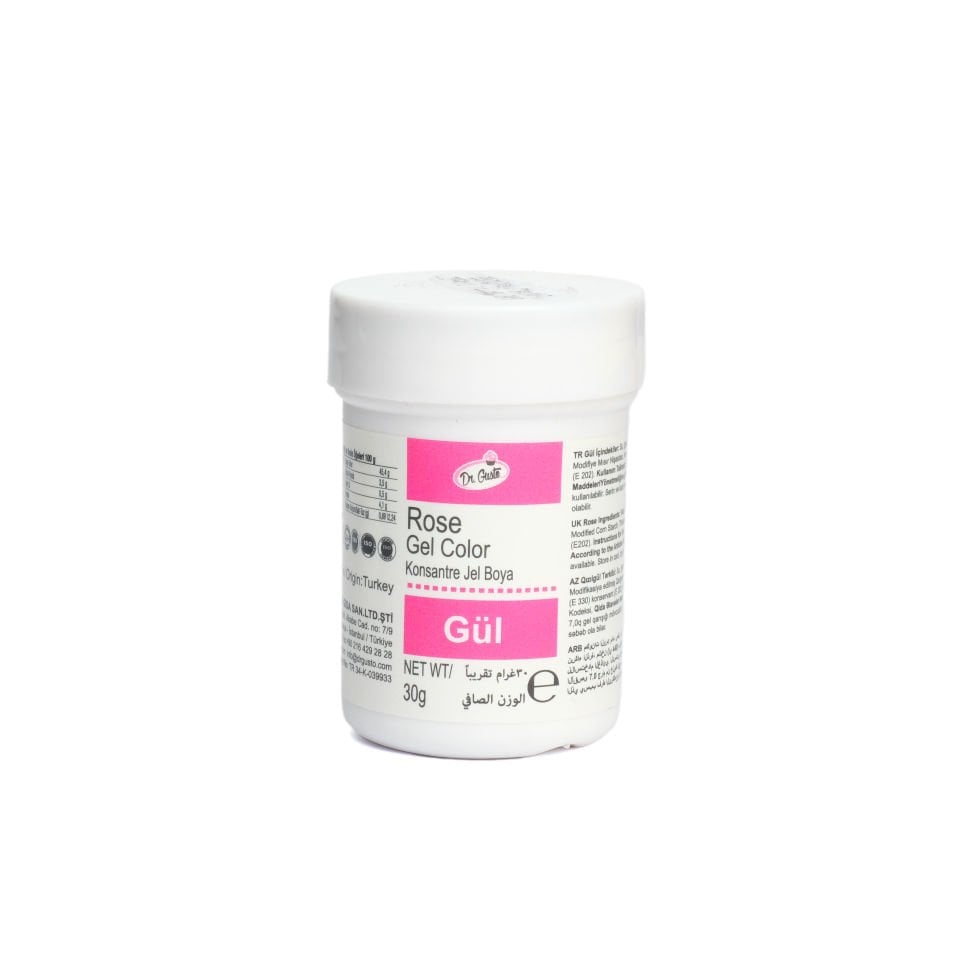 DR. GUSTO ŞİŞE JEL BOYA GÜL - 30 GR