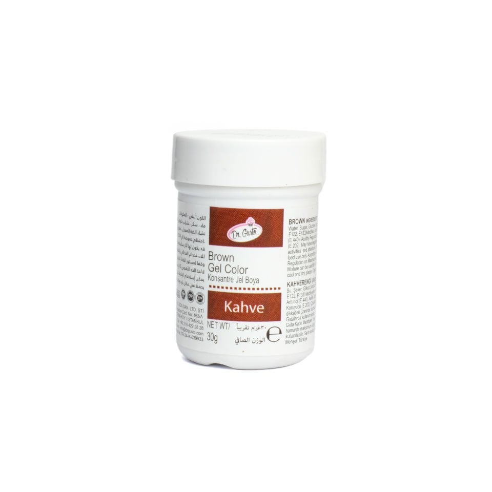DR. GUSTO ŞİŞE JEL BOYA KAHVERENGİ - 30 GR