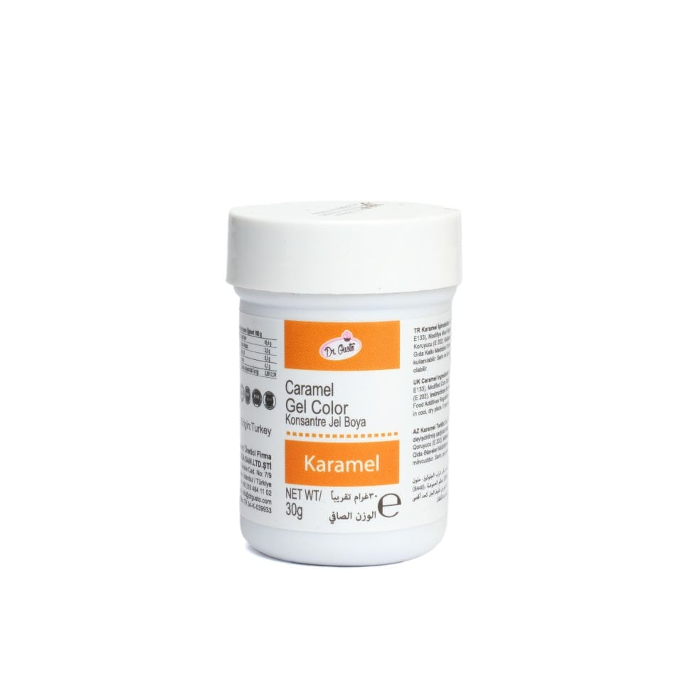DR. GUSTO ŞİŞE JEL BOYA KARAMEL - 30 GR