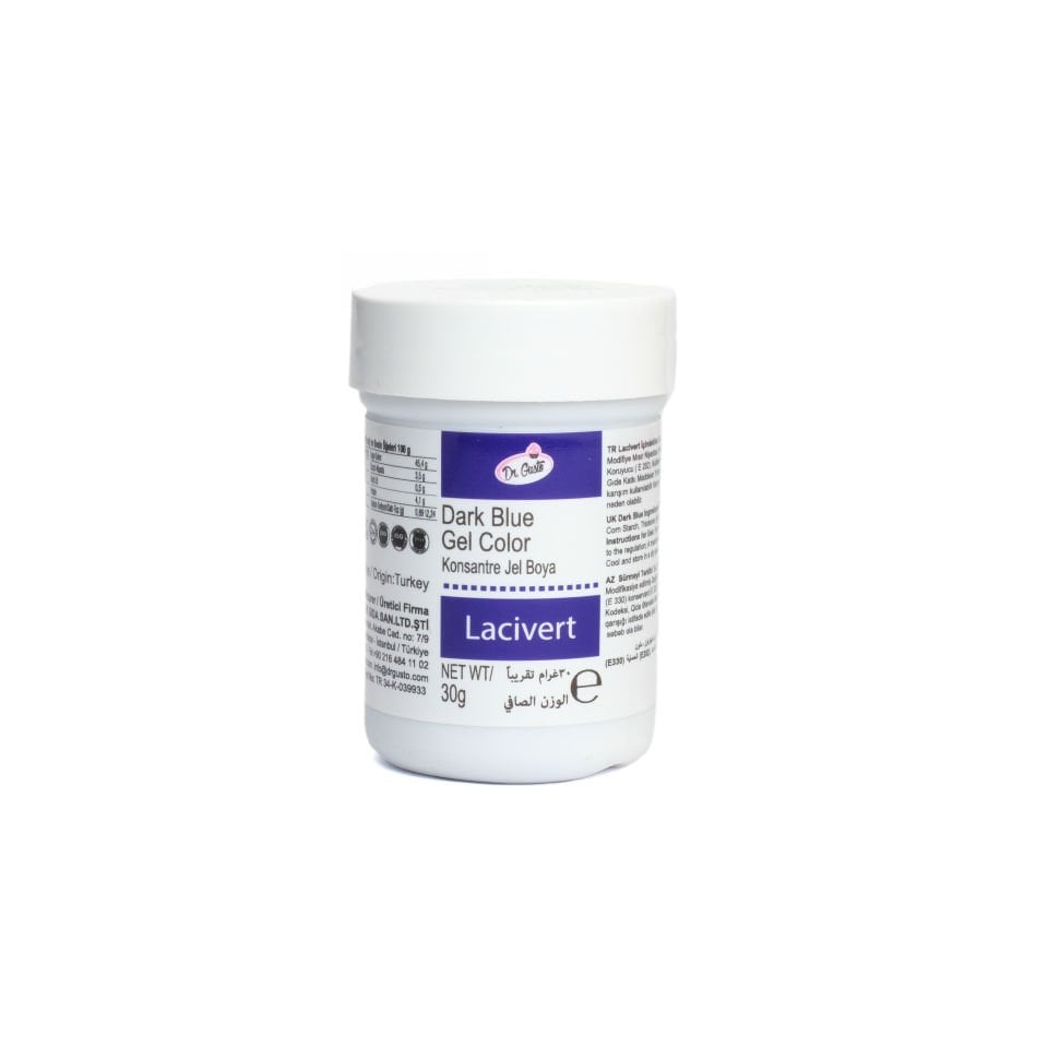 DR. GUSTO ŞİŞE JEL BOYA LACİVERT - 30 GR